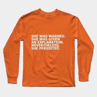 She persisted Long Sleeve T-Shirt